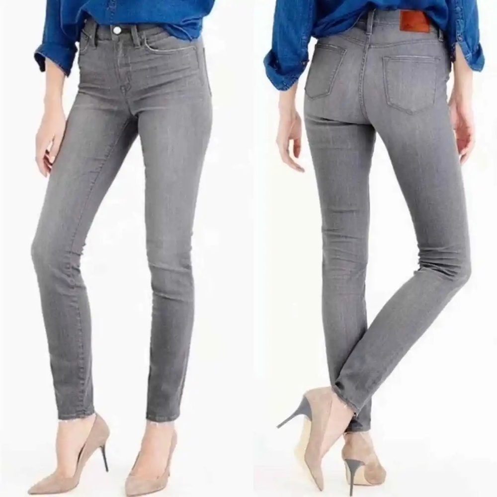 J. Crew Gray Lookout High‎ Rise Skinny Jeans Size 27